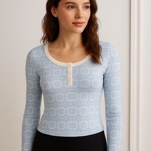 Z Supply Striped Fuzzy Cardigan – Soft Neutral Longline Cozy Chic Sweater Small